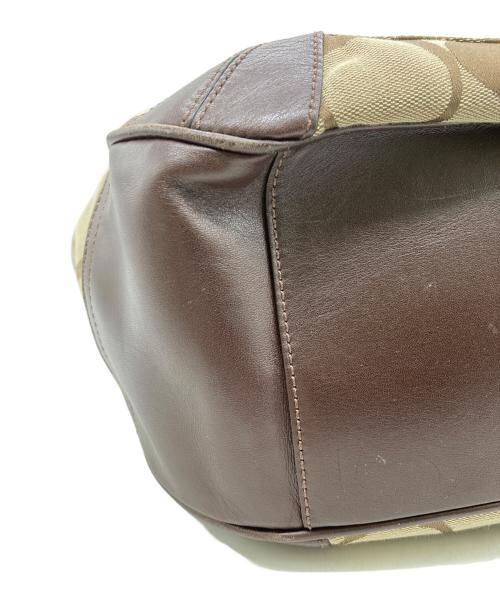 COACH（コーチ）COACH (コーチ) シグネチャーハンドバッグ ベージュの古着・服飾アイテム
