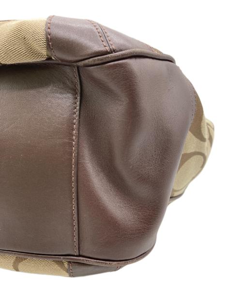 COACH（コーチ）COACH (コーチ) シグネチャーハンドバッグ ベージュの古着・服飾アイテム