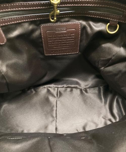 COACH（コーチ）COACH (コーチ) シグネチャーハンドバッグ ベージュの古着・服飾アイテム