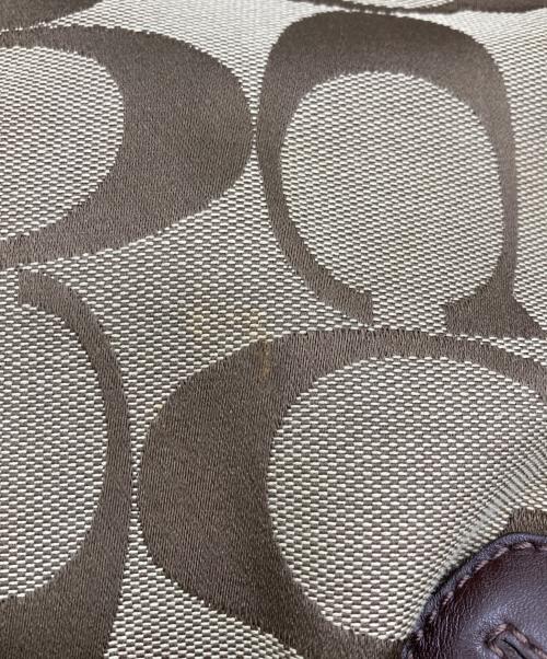 COACH（コーチ）COACH (コーチ) シグネチャーハンドバッグ ベージュの古着・服飾アイテム