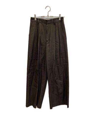Plage R’IAM タックチノパンツ　リアム　プラージュ　ブラウン 中古・古着通販】R'IAM-Plage (リアムプラージュ) タックチノパンツ