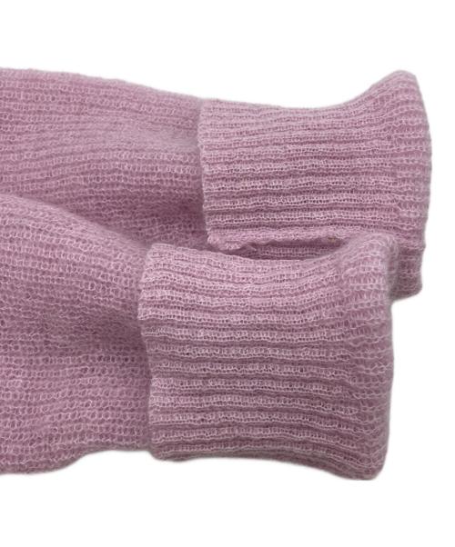 BEAUTY&YOUTH（ビューティーアンドユース）BEAUTY&YOUTH (ビューティーアンドユース) モヘヤブレンド コンパクト ポロニット プルオーバー ピンク サイズ:FREEの古着・服飾アイテム