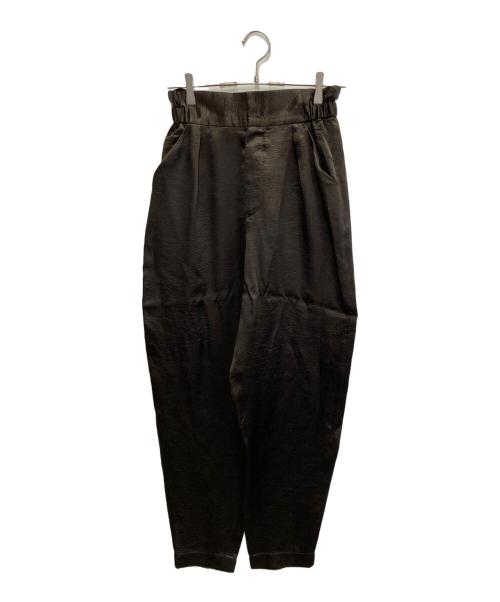 Curensology（カレンソロジー）Curensology (カレンソロジー) クラッシュサテンパンツ ブラック サイズ:36の古着・服飾アイテム