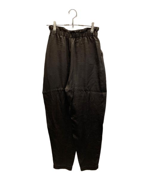 Curensology（カレンソロジー）Curensology (カレンソロジー) クラッシュサテンパンツ ブラック サイズ:36の古着・服飾アイテム