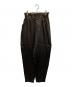 Curensology（カレンソロジー）の古着「クラッシュサテンパンツ」｜ブラック