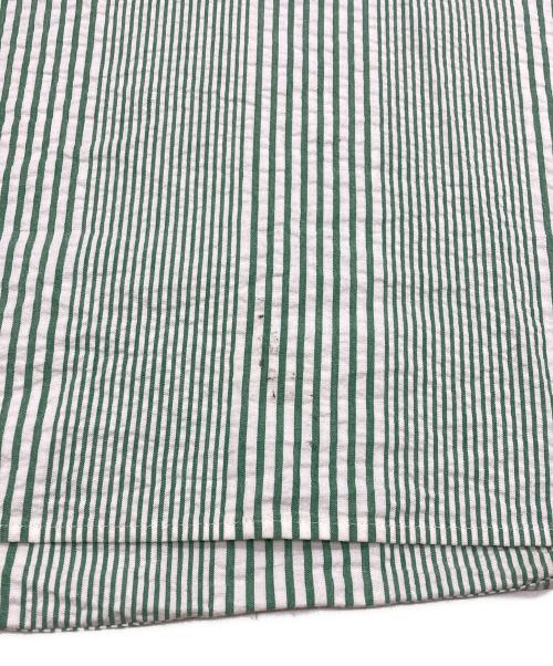 MEYAME（メヤメ）MEYAME (メヤメ) ストライプドロングスカート グリーン サイズ:FREEの古着・服飾アイテム