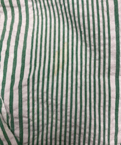 MEYAME（メヤメ）MEYAME (メヤメ) ストライプドロングスカート グリーン サイズ:FREEの古着・服飾アイテム