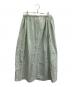 MEYAME（メヤメ）の古着「ストライプドロングスカート」｜グリーン