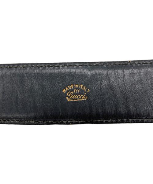 GUCCI（グッチ）GUCCI (グッチ) ＯＬＤロゴベルト ブラック サイズ:65の古着・服飾アイテム