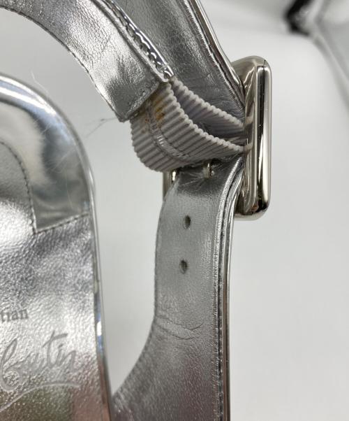Christian Louboutin（クリスチャン・ルブタン）Christian Louboutin (クリスチャン・ルブタン) 24AW MINNY SLING 70 シルバー サイズ:36.5の古着・服飾アイテム