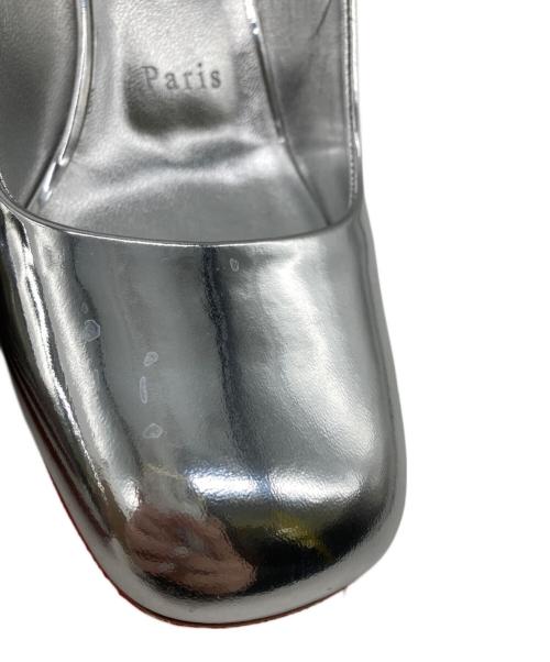 Christian Louboutin（クリスチャン・ルブタン）Christian Louboutin (クリスチャン・ルブタン) 24AW MINNY SLING 70 シルバー サイズ:36.5の古着・服飾アイテム