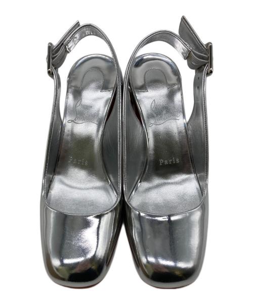 Christian Louboutin（クリスチャン・ルブタン）Christian Louboutin (クリスチャン・ルブタン) 24AW MINNY SLING 70 シルバー サイズ:36.5の古着・服飾アイテム
