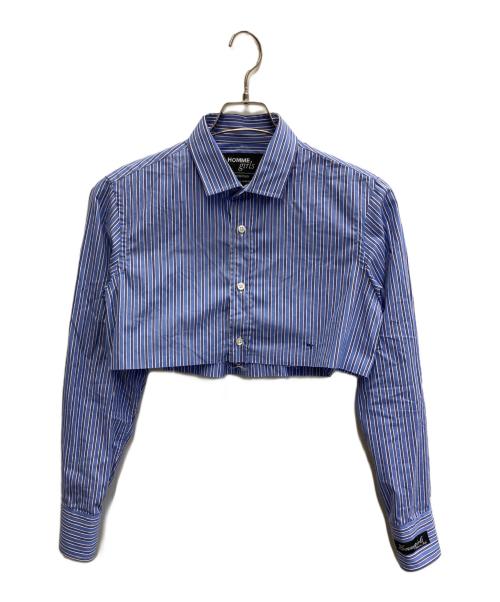 HOMME girls（オムガールズ）HOMME girls (オムガールズ) クロップド シャツ スカイブルー サイズ:Sの古着・服飾アイテム