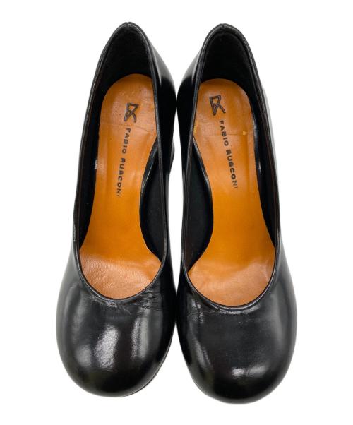 FABIO RUSCONI（ファビオルスコーニ）FABIO RUSCONI (ファビオルスコーニ) edit.for LuLu (エディットフォールル) ラウンドトゥパンプス ブラック サイズ:35の古着・服飾アイテム