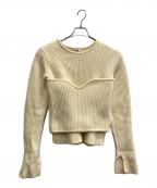 Uhrウーア）の古着「Bustier Combi Knit」｜ベージュ