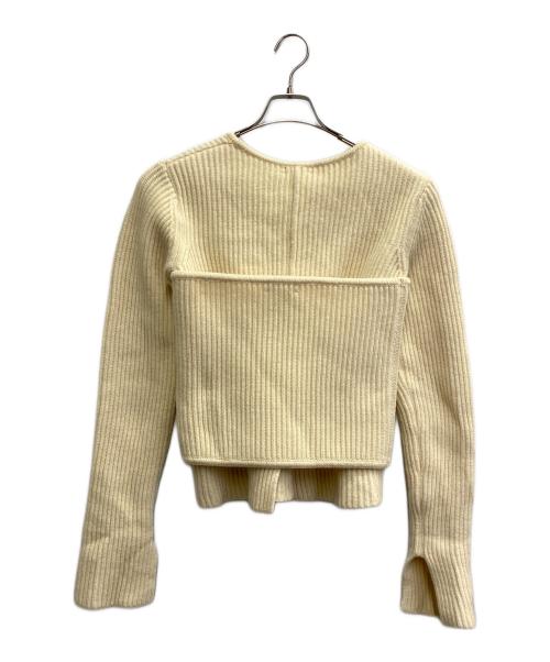 Uhr（ウーア）Uhr (ウーア) Bustier Combi Knit ベージュ サイズ:Freeの古着・服飾アイテム