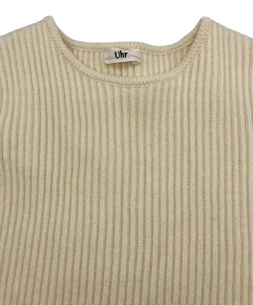 Uhr（ウーア）Uhr (ウーア) Bustier Combi Knit ベージュ サイズ:Freeの古着・服飾アイテム