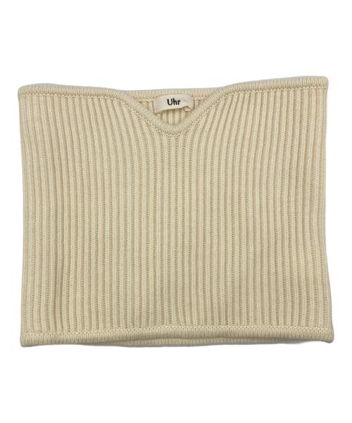 Uhr（ウーア）Uhr (ウーア) Bustier Combi Knit ベージュ サイズ:Freeの古着・服飾アイテム