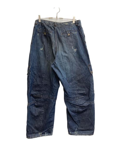 andrew mackenzie（アンドリュー マッケンジー）andrew mackenzie (アンドリュー マッケンジー) ダメージデニムパンツ ネイビー サイズ:48の古着・服飾アイテム