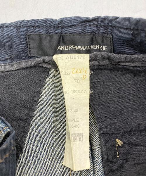 andrew mackenzie（アンドリュー マッケンジー）andrew mackenzie (アンドリュー マッケンジー) ダメージデニムパンツ ネイビー サイズ:48の古着・服飾アイテム