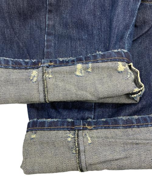 andrew mackenzie（アンドリュー マッケンジー）andrew mackenzie (アンドリュー マッケンジー) ダメージデニムパンツ ネイビー サイズ:48の古着・服飾アイテム