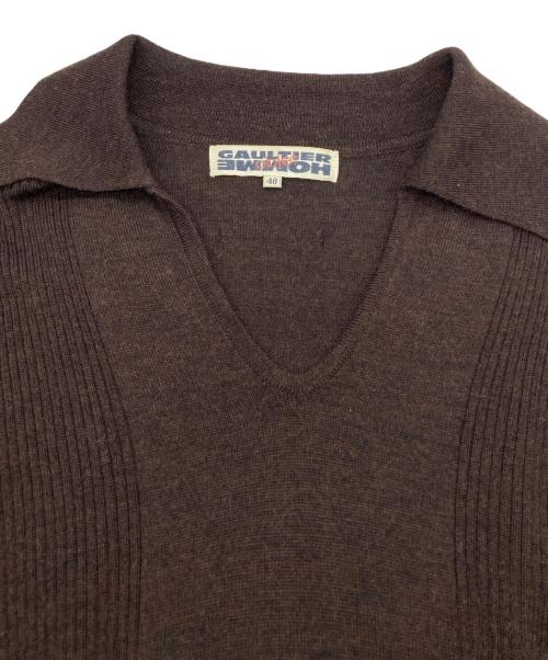 GAULTIER HOMME OBIET（ゴルチェオムオブジェ）GAULTIER HOMME OBIET (ゴルチェオムオブジェ) ニット ブラウン サイズ:48の古着・服飾アイテム
