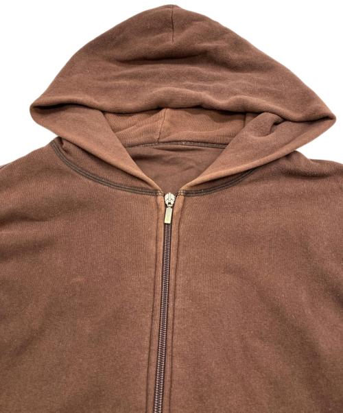 lucien pellat-finet（ルシアン・ペラフィネ）lucien pellat-finet (ルシアン・ペラフィネ) イナズマプリントパーカー ブラウン サイズ:Mの古着・服飾アイテム