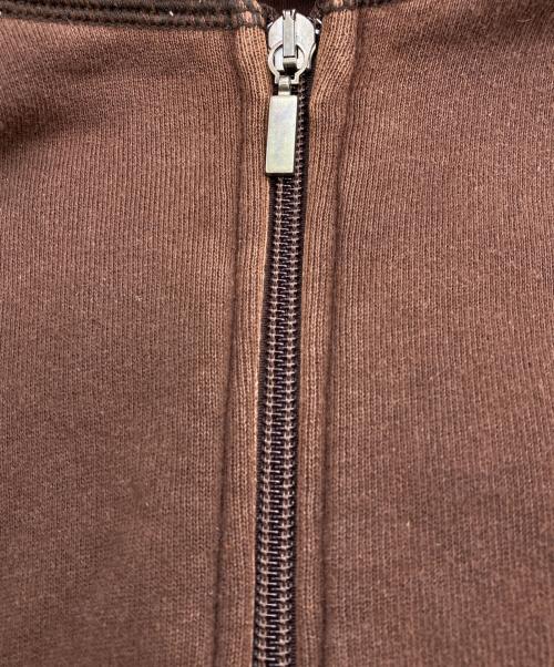 lucien pellat-finet（ルシアン・ペラフィネ）lucien pellat-finet (ルシアン・ペラフィネ) イナズマプリントパーカー ブラウン サイズ:Mの古着・服飾アイテム