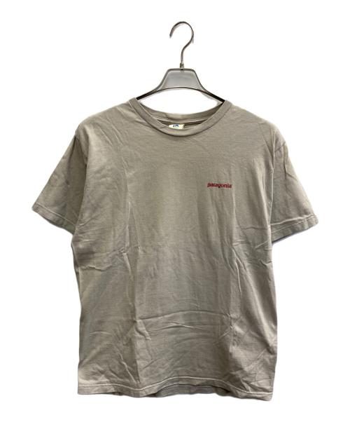 Patagonia Beneficial T's（パタゴニア ベネフィシャル ティーズ）Patagonia Beneficial T's (パタゴニア ベネフィシャル ティーズ) 90'S Tシャツ ベージュ サイズ:Mの古着・服飾アイテム