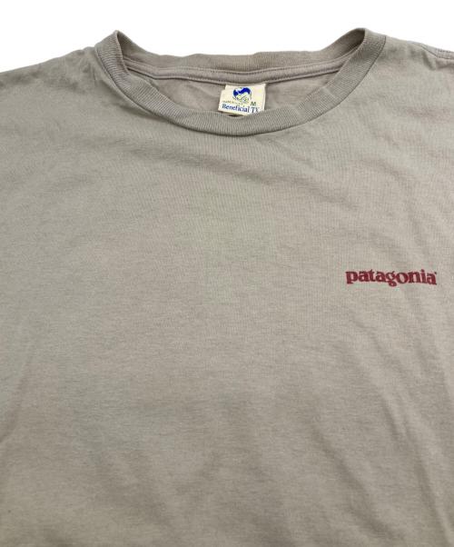 Patagonia Beneficial T's（パタゴニア ベネフィシャル ティーズ）Patagonia Beneficial T's (パタゴニア ベネフィシャル ティーズ) 90'S Tシャツ ベージュ サイズ:Mの古着・服飾アイテム
