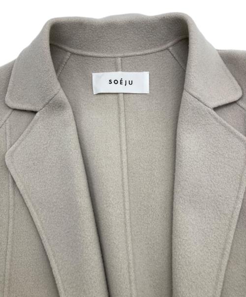 SOEJU（ソージュ）SOEJU (ソージュ) ウールリバーローブコート ベージュ サイズ:Mの古着・服飾アイテム
