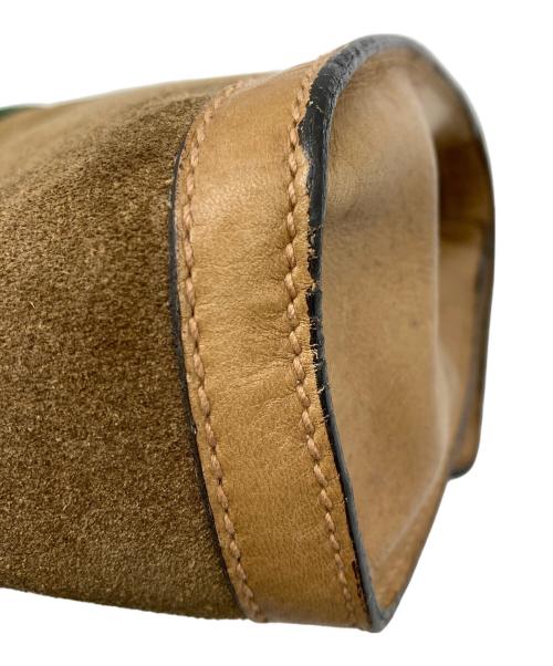 GUCCI（グッチ）GUCCI (グッチ) OLDスエードクラッチバッグ ブラウンの古着・服飾アイテム