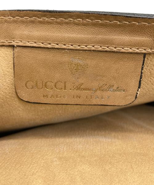 GUCCI（グッチ）GUCCI (グッチ) OLDスエードクラッチバッグ ブラウンの古着・服飾アイテム