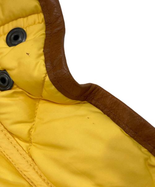 RALPH LAUREN（ラルフローレン）RALPH LAUREN (ラルフローレン) チェーン柄キルティングジャケット イエロー サイズ:165の古着・服飾アイテム