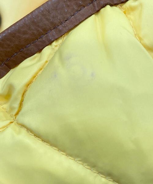 RALPH LAUREN（ラルフローレン）RALPH LAUREN (ラルフローレン) チェーン柄キルティングジャケット イエロー サイズ:165の古着・服飾アイテム
