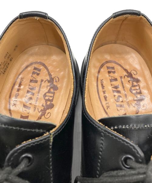 RAMSEY（ラムジー）RAMSEY (ラムジー) MILITARY CAP TOE OXFORD ブラック サイズ:7 1/2の古着・服飾アイテム