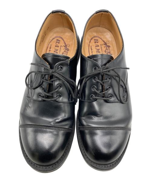 RAMSEY（ラムジー）RAMSEY (ラムジー) MILITARY CAP TOE OXFORD ブラック サイズ:7 1/2の古着・服飾アイテム