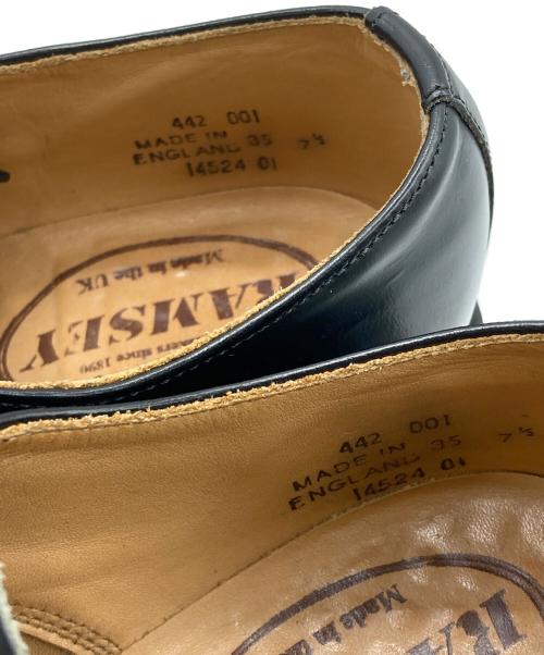 RAMSEY（ラムジー）RAMSEY (ラムジー) MILITARY CAP TOE OXFORD ブラック サイズ:7 1/2の古着・服飾アイテム