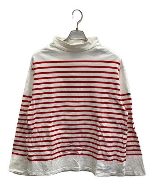 OUTIL（ウティ）OUTIL (ウティ) ボトルネック ボーダーカットソー レッド サイズ:2の古着・服飾アイテム