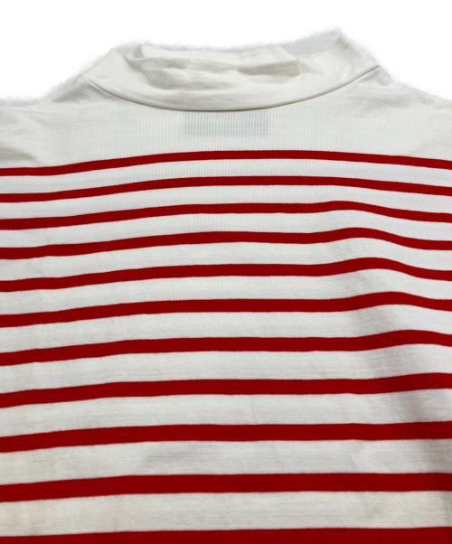 OUTIL（ウティ）OUTIL (ウティ) ボトルネック ボーダーカットソー レッド サイズ:2の古着・服飾アイテム