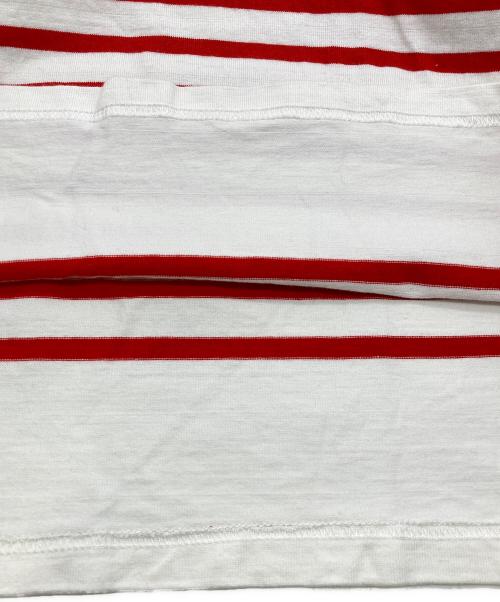 OUTIL（ウティ）OUTIL (ウティ) ボトルネック ボーダーカットソー レッド サイズ:2の古着・服飾アイテム