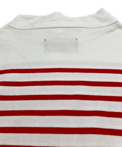 OUTIL（ウティ）OUTIL (ウティ) ボトルネック ボーダーカットソー レッド サイズ:2の古着・服飾アイテム