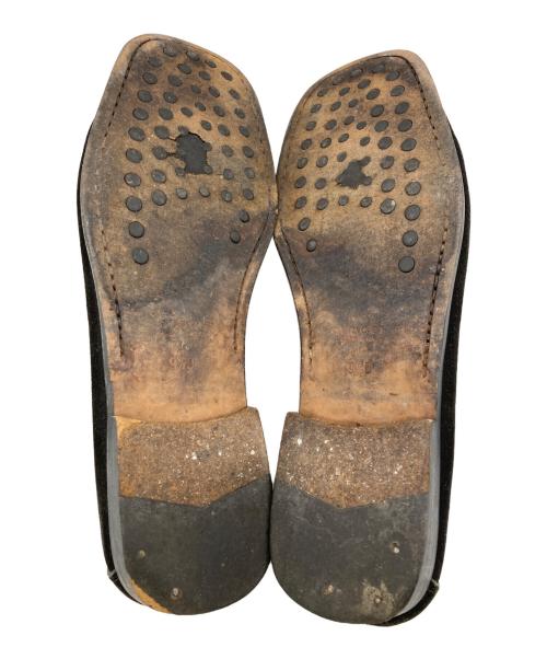 GUCCI（グッチ）GUCCI (グッチ) スエードビットローファー ブラック サイズ:9 1/2の古着・服飾アイテム