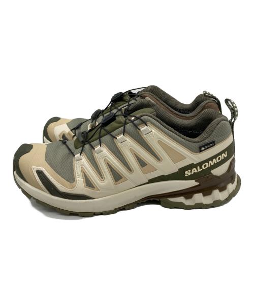 SALOMON（サロモン）SALOMON (サロモン) xa pro 3d v9 gtx gore-tex グリーン×ベージュ サイズ:27の古着・服飾アイテム
