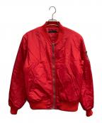 KOMAKINOコマキノ）の古着「バックプリントブルゾン」｜レッド