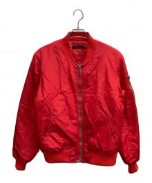 KOMAKINO（コマキノ）の古着「バックプリントブルゾン」｜レッド