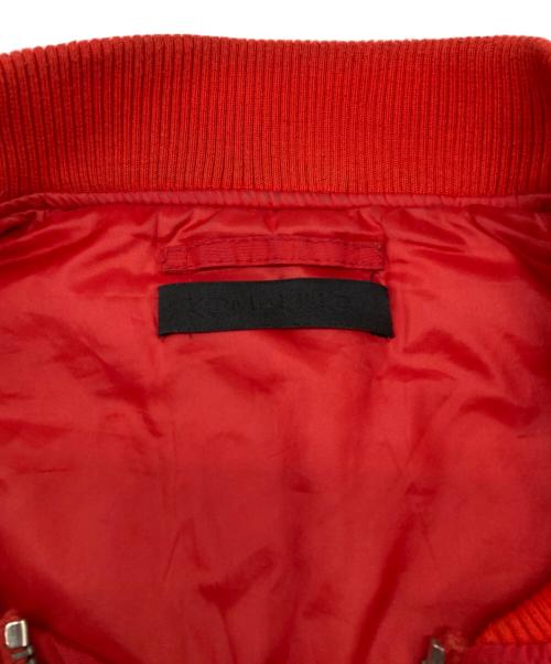 KOMAKINO（コマキノ）KOMAKINO (コマキノ) バックプリントブルゾン レッド サイズ:48の古着・服飾アイテム