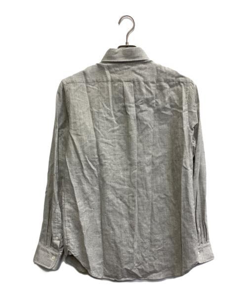 BEAMS F（ビームスエフ）BEAMS F (ビームスエフ) cotton wool BD shirts グレー サイズ:39の古着・服飾アイテム