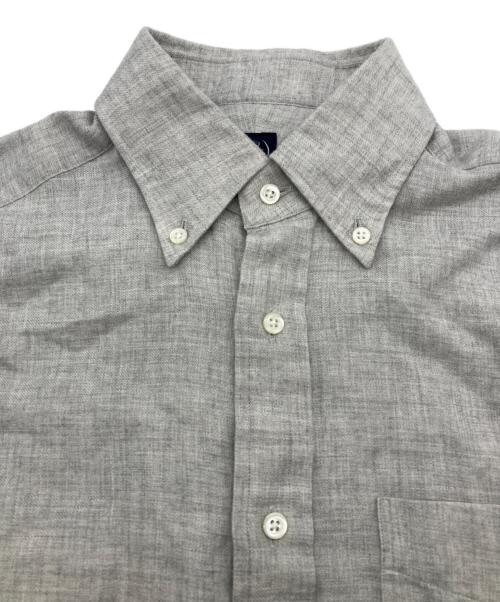 BEAMS F（ビームスエフ）BEAMS F (ビームスエフ) cotton wool BD shirts グレー サイズ:39の古着・服飾アイテム
