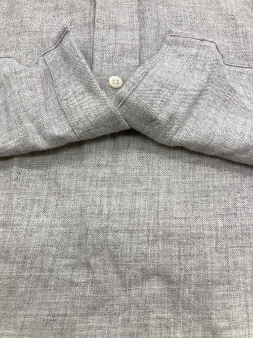 BEAMS F（ビームスエフ）BEAMS F (ビームスエフ) cotton wool BD shirts グレー サイズ:39の古着・服飾アイテム